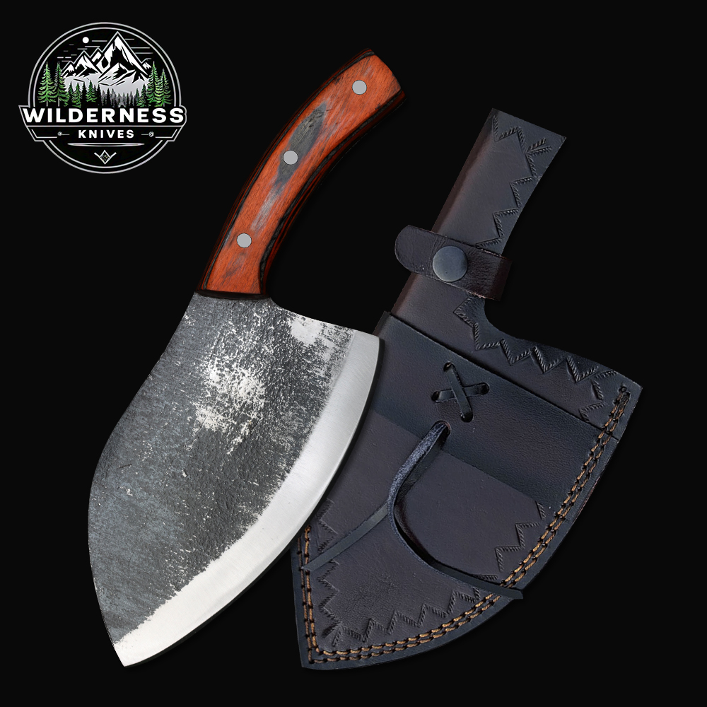 Carbon Steel Serbian Knife