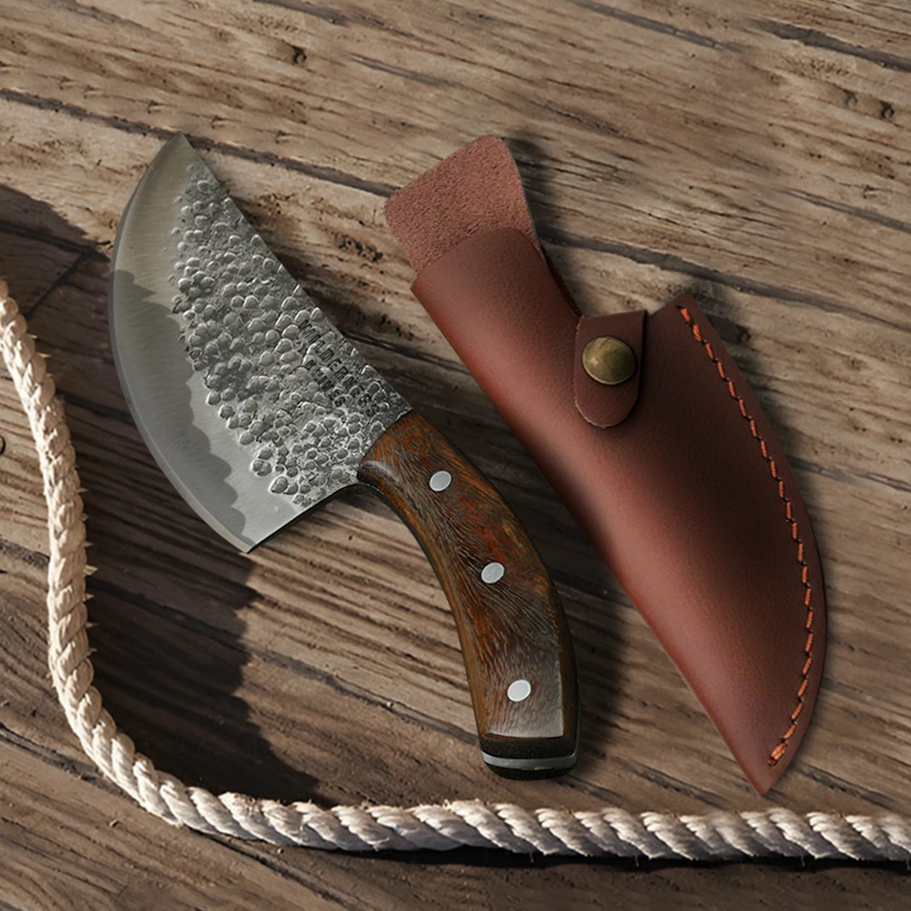 Wildstride – Hand-Forged Carbon Steel Wilderness Skinning Knife