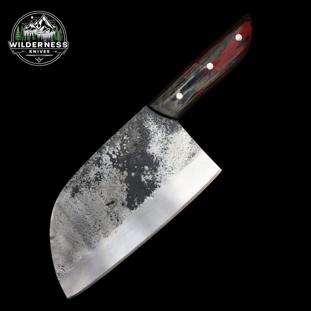 Custom Handmade Carbon Steel Serbian Knife