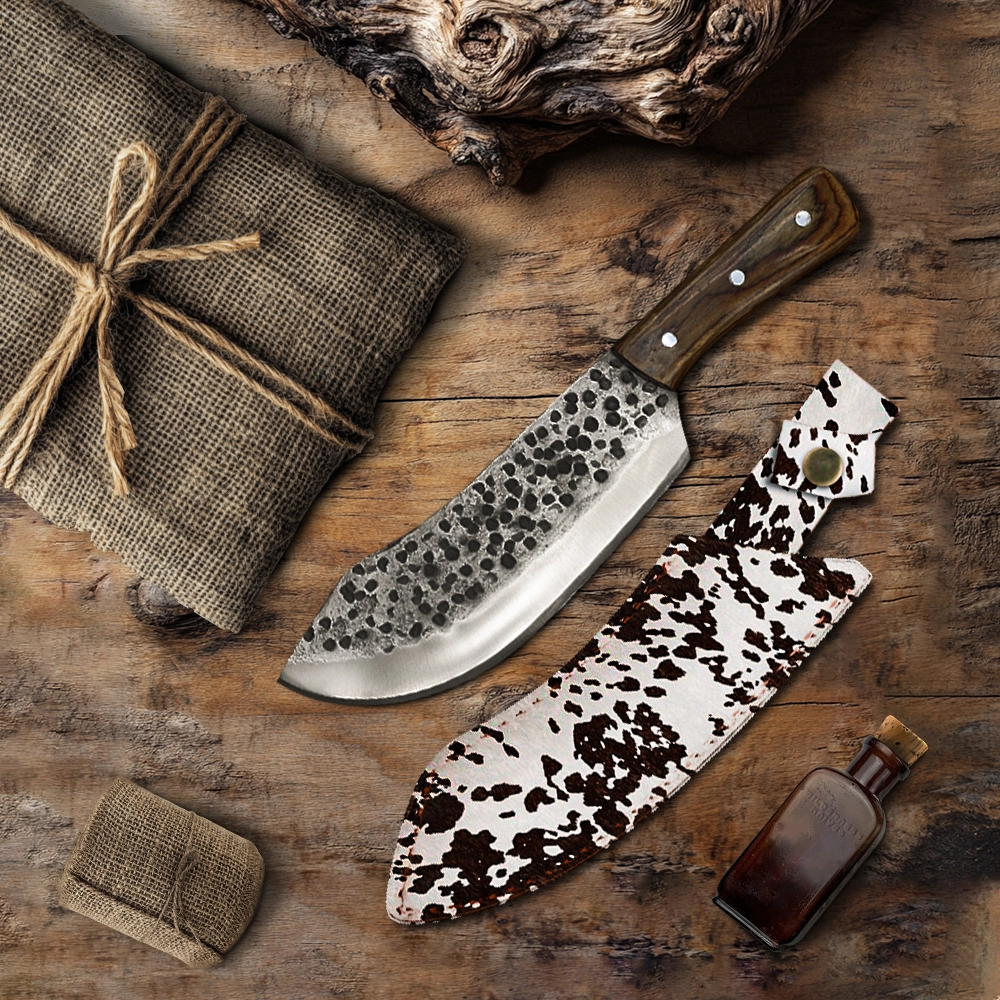 Hand-Forged Butcher Knife