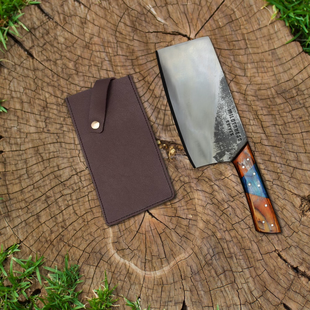 Carbon Steel Cleaver Knife