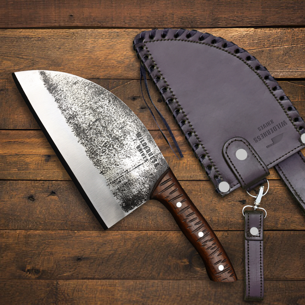 Precision-Crafted Carbon Steel Premium Hand Forged Serbian Knife by Wilderness Knives®