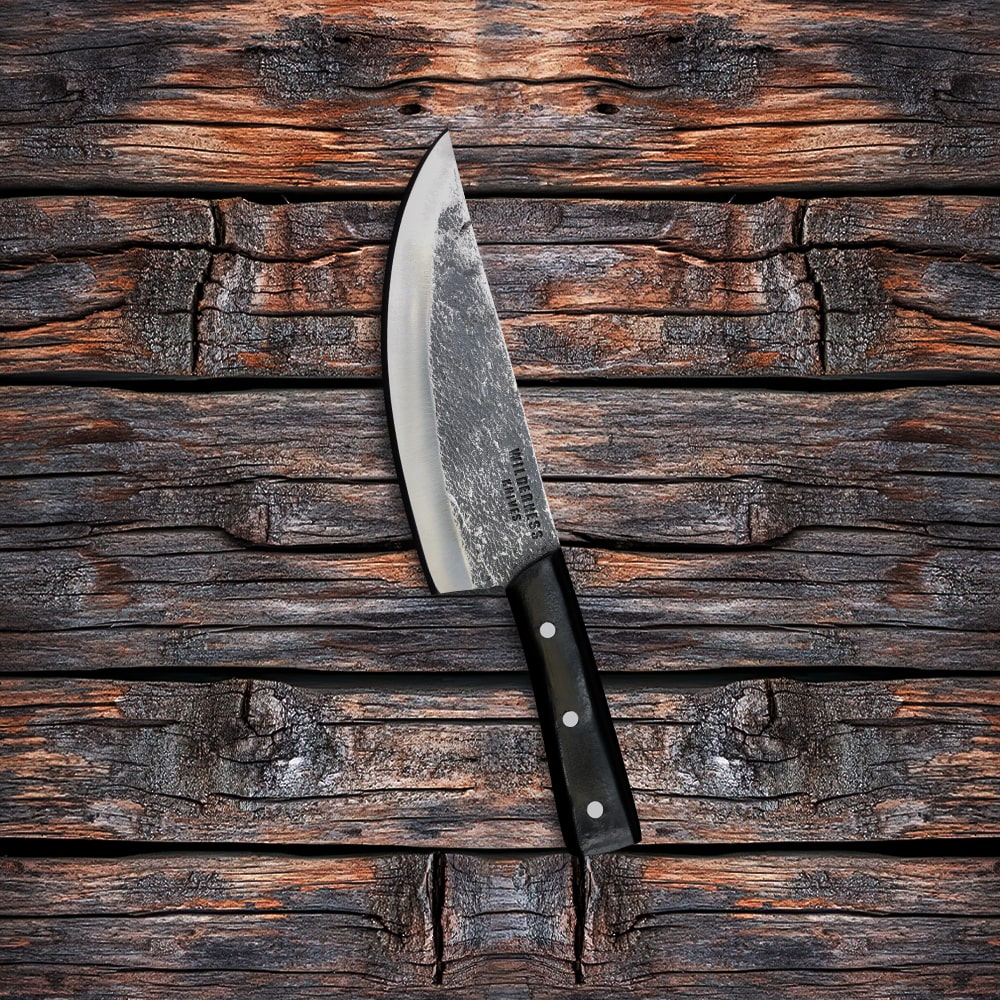 Custom-Made Carbon Steel Chef Knife with Ergonomic Micarta Handle – Master Craftsmanship by Wilderness Knives®