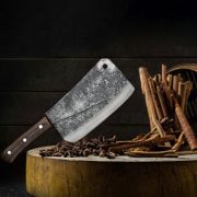 Durable cleaver knives for chopping and heavy-duty cutting.