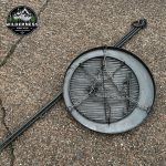 Large Firepit Set – Adjustable Tripod, Grill & Suspended Fire Bowl