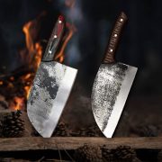 Traditional Serbian knives with carbon steel blades.