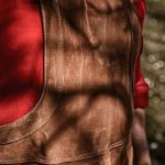 Handmade Leather Chef Apron with Knife Pocket