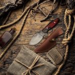 Handcrafted Skinning Knife with Leather Sheath by Wilderness Knives®