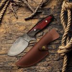 Handcrafted Skinning Knife with Leather Sheath by Wilderness Knives®