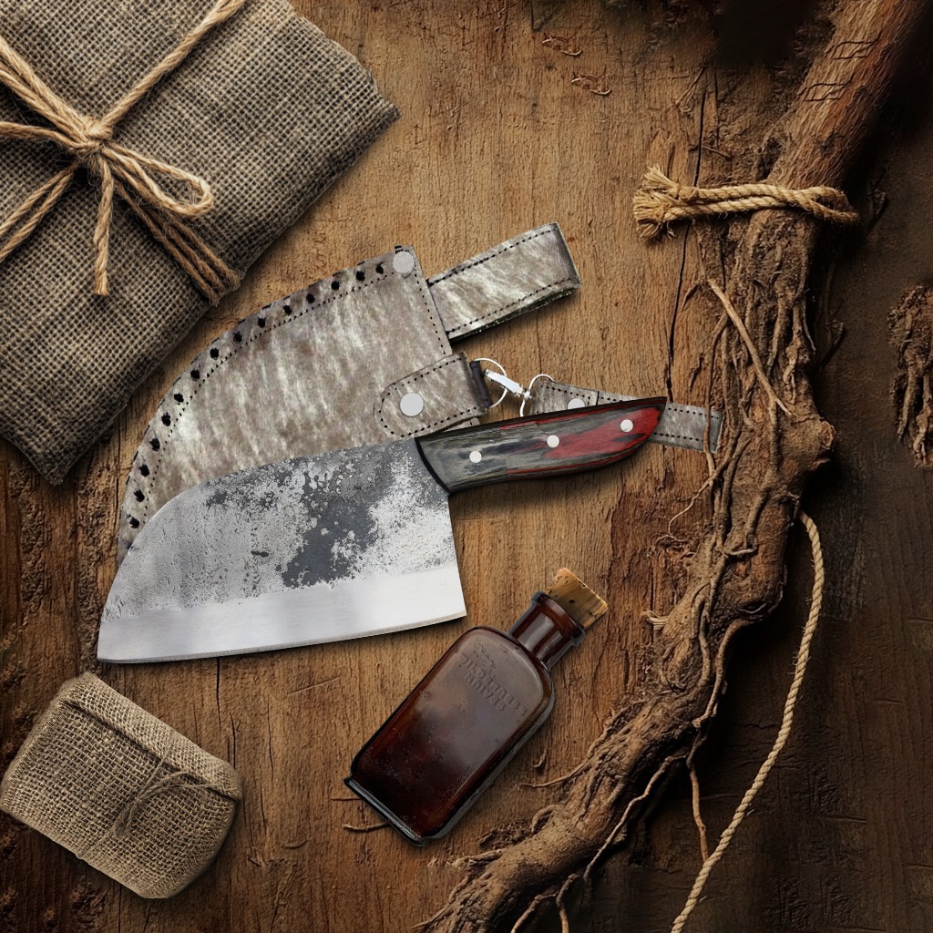 Carbon Steel Serbian Knife